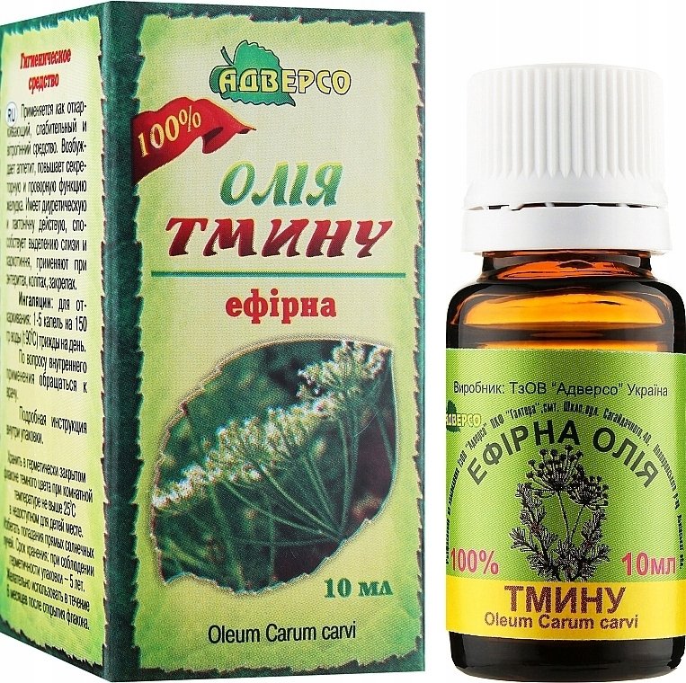 Olejek Kminkowy (Kminek), 100% Naturalny Adverso, 10ml
