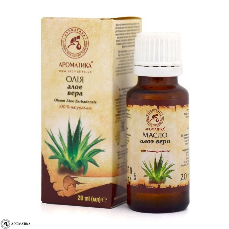 Olej Aloesowy, 100% Naturalny, Aromatika, 20ml