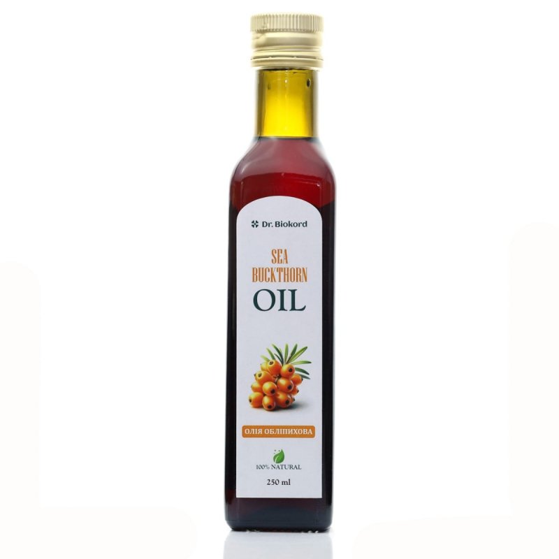 Olej Rokitnikowy, Tłoczony na Zimno, Dr.Biokord, 250ml