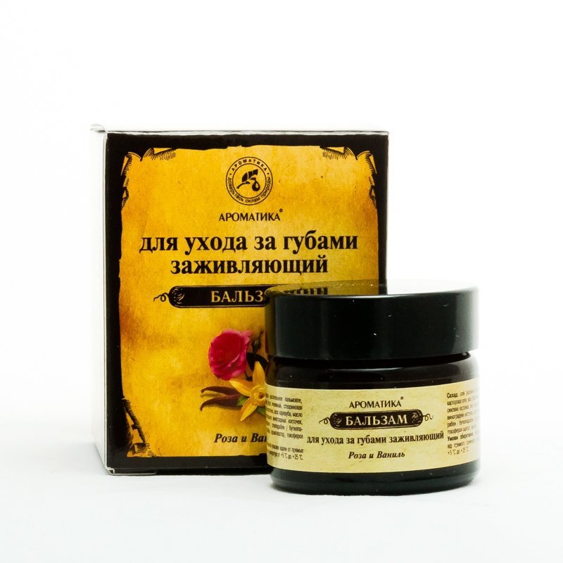 Balsam do Ust Róża i Wanilia, 100% Naturalny, Aromatika, bez Parafiny i Parabenów