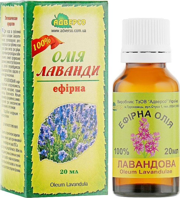 Olejek Lawendowy, 100% Naturalny Adverso, 20ml