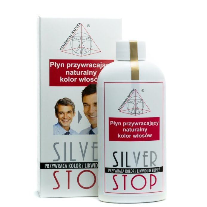 Silver Stop, Remedium Natura Płyn Przeciw Siwym Włosom, 200 ml
