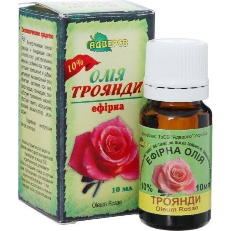 Naturalny Olejek Różany Rozczyn 10%, Adverso, 10ml