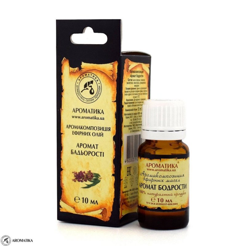 Mieszanka Aromaterapeutyczna Aromat Wigoru, 100% Naturalna