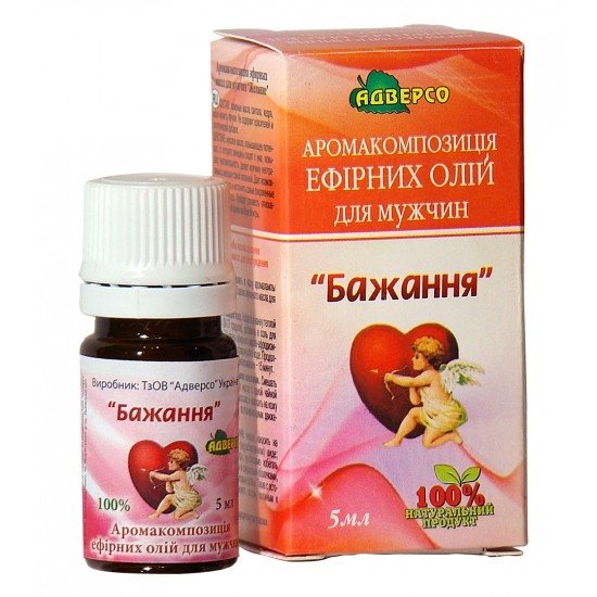 Kompozycja Olejków dla Mężczyzn "Pożądanie", Adverso