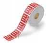 Etykieta ostrzegawcza GÓRA 55x55mm papierowa na roli (1000szt) BULK