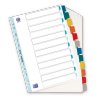 Przekładki kartonowe A4 MYLAR 1-12 kolor 100204953 OXFORD