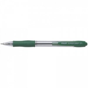 Długopis olejowy PILOT SUPER GRIP zielony PIBPGP-10R-G