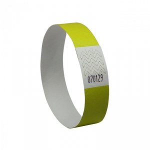 Opaski na rękę 256x19mm (50 arkuszy = 500 opasek) neonowe żółte TYVYW-50 AVERY