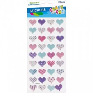 Naklejki Puffy SERCA 36szt 545809 CRAFT WITH FUN