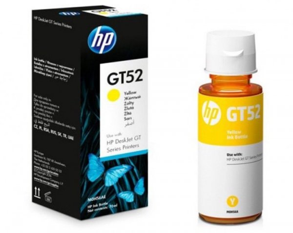 HP Tusz nr GT52 M0H56AE Yellow 8000str butelka 70 ml