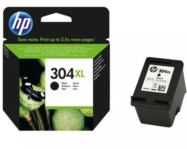 HP Tusz nr 304XL N9K08AE Black 300str