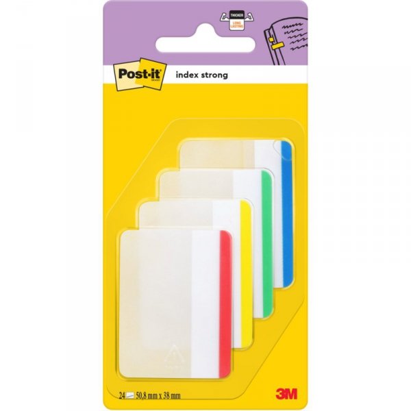 Zakładki indeksujące POST-IT 50.8x38mm proste 4x6szt 686-F1 3M