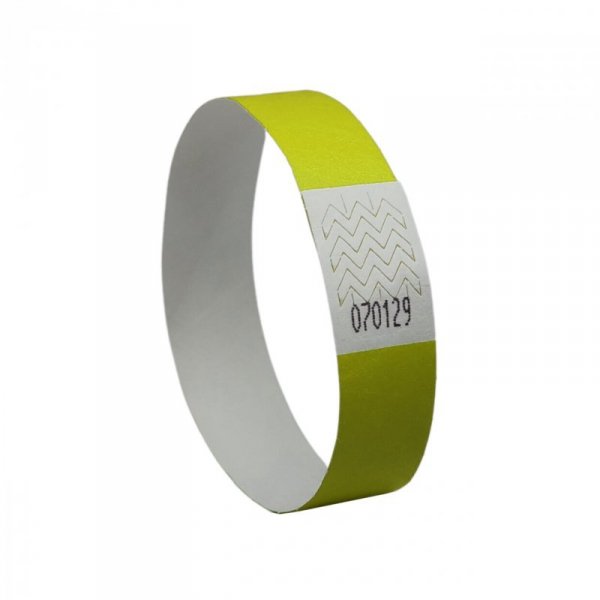 Opaski na rękę 256x19mm (50 arkuszy = 500 opasek) neonowe żółte TYVYW-50 AVERY