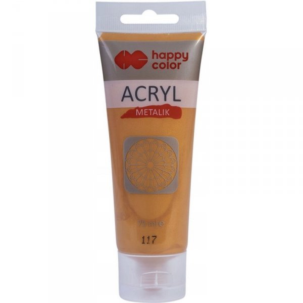 Farba akrylowa 75ml florenckie złoto met HA 7370 0075-117 HAPPY COLOR