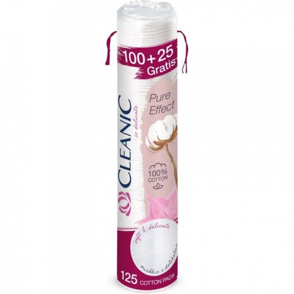 Płatki kosmetyczne CLEANIC (125 sztuk) Pure Effect