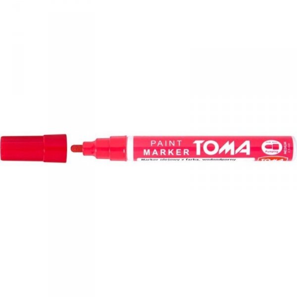 Marker olejowy TO-440 grubość 2.5mm czerwony TOMA