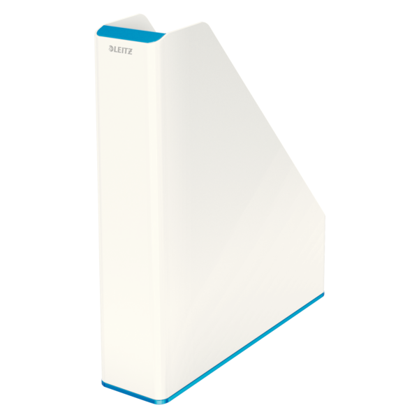 Pojemnik na dokumenty Leitz WOW dwukolorowy, biało-niebieski 53621036