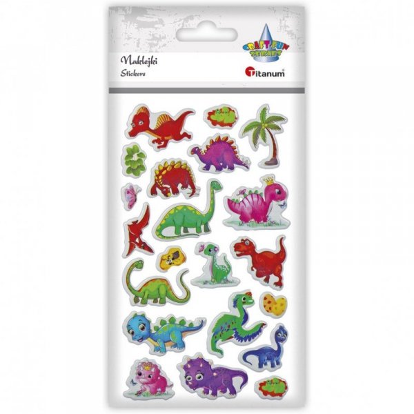 Naklejki wypukłe BABY DINO 21szt. 457784 TITANUM