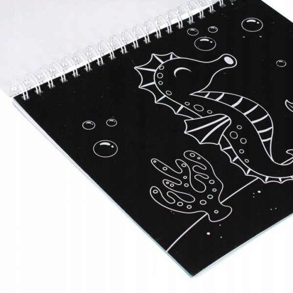 Zestaw kreatywny kolorowanka-wydrapywanka CRAZY CREATURES 497703 STARPAK
