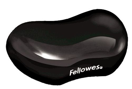 Podkładka pod nadgarstek żelowa Crystal czarna FELLOWES 9112301