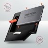 AXAGON RSS-CD09 Ramka na 2,5 SSD-HDD do gniazda DVD, 9.5mm LED aluminium