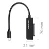 Qoltec Adapter SATA | Przejściówka na dysk SSD HDD 2.5 | USB-C | Super speed 5Gb/s | 2TB