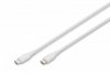 Digitus Kabel połączeniowy silikonowy USB-C - USB-C, USB 2.0 60W, 0,5m Biały