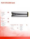 Lexar Dysk SSD PLAY 2TB 2280 Gen4 7400/6500MB/s