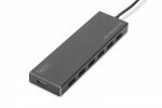 Digitus HUB/Koncentrator 7-portowy USB 3.0 SuperSpeed, aktywny, aluminium
