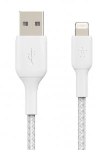 Belkin Kabel Braided USB- Lightning 15cm biały