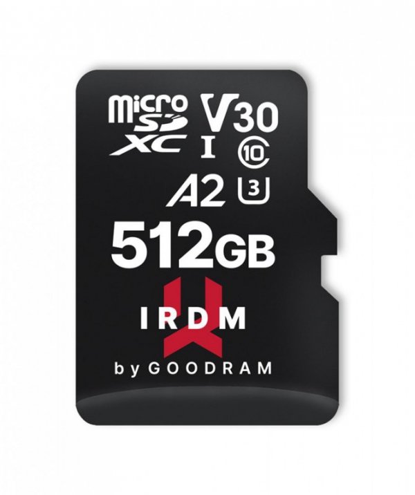 GOODRAM Karta pamięci microSD IRDM 512GB UHS-I U3 A2  + adapter