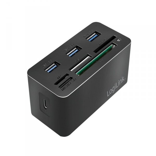 LogiLink Stacja dokująca USB3.2 8-portów, mini Czarna