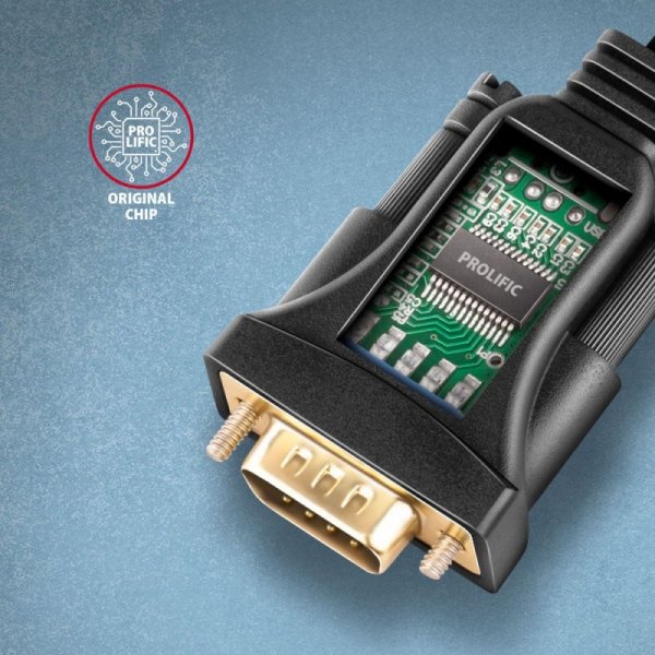 AXAGON ADS-1PSN Adapter USB 2.0 &gt; RS-232 Port szeregowy, 1.5m kabel, chip Prolific