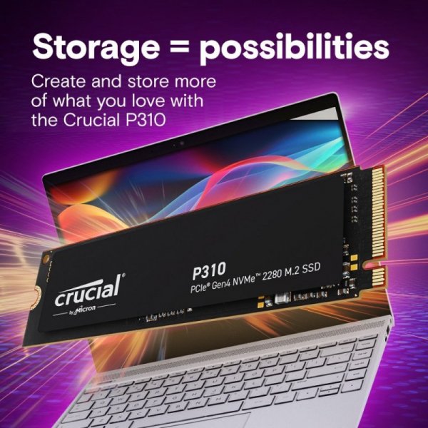 Crucial Dysk SSD P310 4TB M.2 NVMe PCIe 4.0 2280 7100/6000
