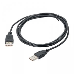 Przedłużacz Akyga AK-USB-07 (USB M - USB 2.0 F; 1,8m; kolor czarny)
