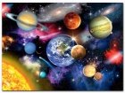 Obraz Malowanie po numerach Kolorowe planety S050