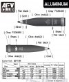 AFV Club AG35055 Aluminum 155 mm Artillery Shell M1122 & M454 1/35