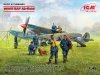 ICM DS4802 - WWII RAF Airfield (Spitfire Mk.IX, Spitfire Mk.VII, RAF Pilots and Ground Personnel (7 figures))