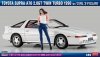 Hasegawa SP614-52414 Toyota Supra A70 2.0GT Twin Turbo 1990 w/ Girl's Figure 1/24