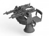 ICM 35714 Zwillingssockel 36, WWII German Anti-aircraft Machihe gun Mount (100% new molds)