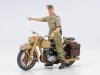 Tamiya 25208 1/35 German Tank Panzerkampfwagen IV Ausf.F & Motorcycle Set North Africa