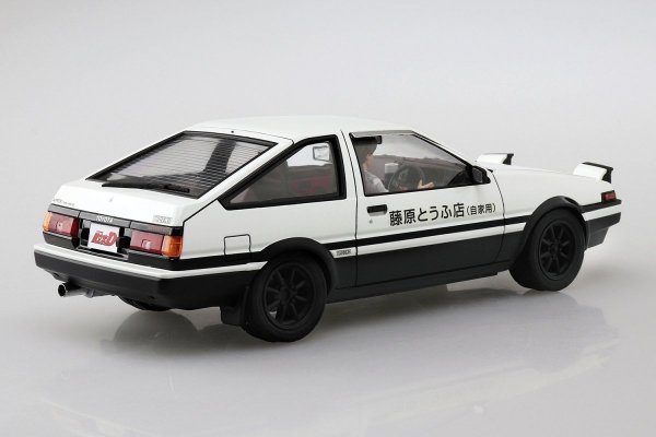 Aoshima 05954 1/24 Initial-D#14 Fujiwara Takumi AE86 Trueno (Project-D Ver.) with Figure