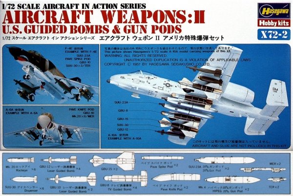 Hasegawa X72-2 - 35002 U.S.Aircraft Weapons II 1/72