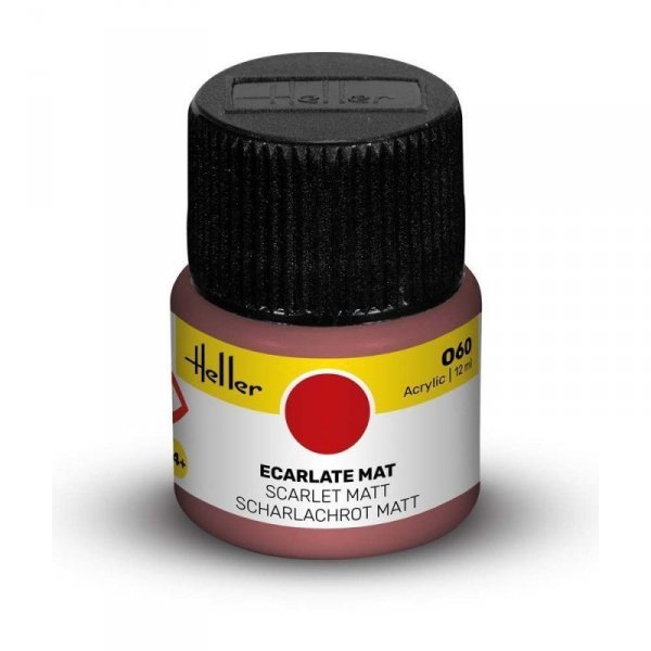 Heller Acrylic Paint 060 Scarlet Matt 12 ml