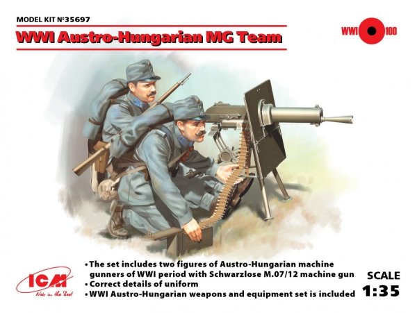 ICM 35697 WWI Austro-Hungarian MG Team (2fig)