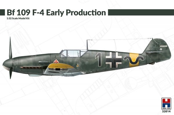 Hobby 2000 32014 Bf 109 F-4 Early Production 1/32 (Hasegawa+Cartograf)