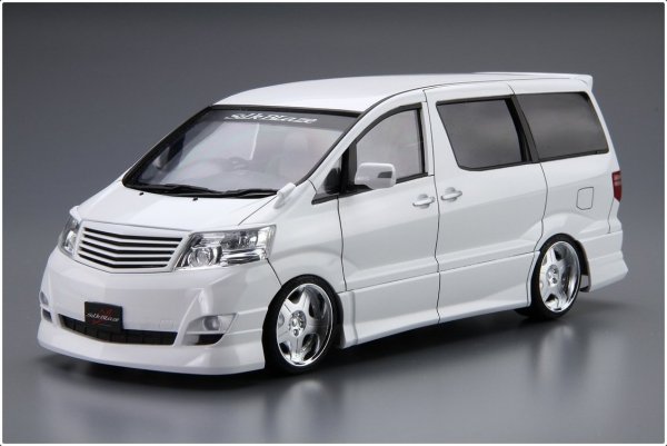 Aoshima 05873 1/24 TC#7 Silk Blaze MNH/ANH10/15W Alphard `05 Toyota