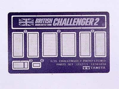 Tamiya 35277 Challenger 2 Photo-Etched Part 1/35