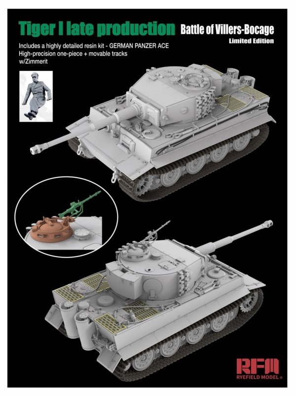 RFM-5101 Tiger I Late Production Battle of Villers-Bocage Limited Edition 1/35